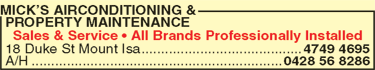 Mick's Airconditioning & Property Maintenance - Tweed Heads Accommodation 1