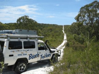 Beach trekkers North Stradbroke Island - Tweed Heads Accommodation