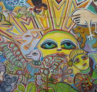 The Painting of Life by Mirka Mora - Tweed Heads Accommodation