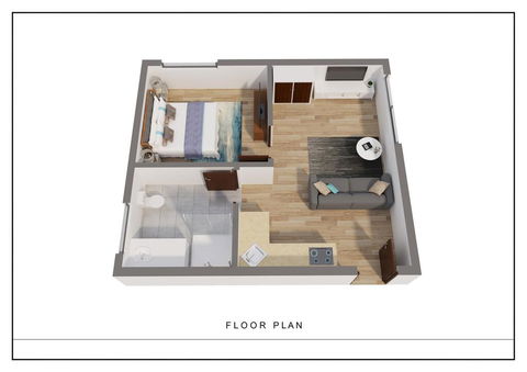 1 Bedroom Apt With Air-Conditioning In Plympton - Tweed Heads Accommodation 3