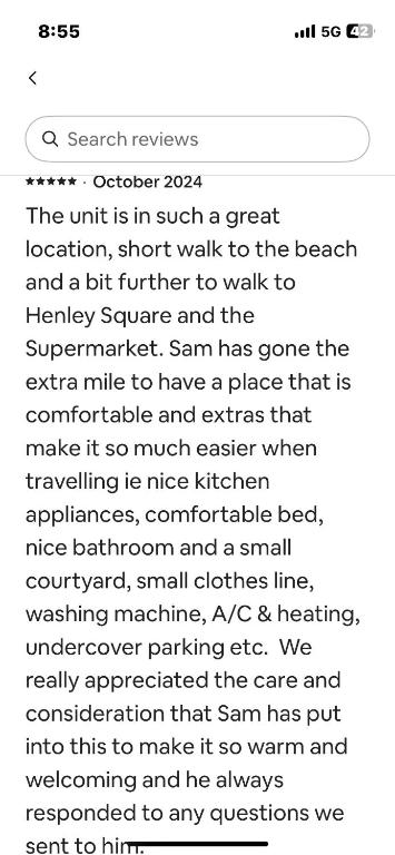 Sams Henley Beach Garden Unit - Tweed Heads Accommodation 1